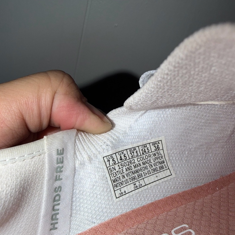 Women Skechers White and Silver Slip-On Trainer - Picture 5 of 8